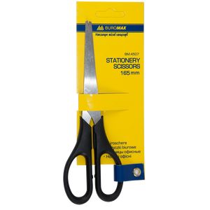 Office scissors BUROMAX, 160 mm, black