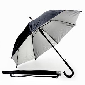 Cane umbrella 190T, black