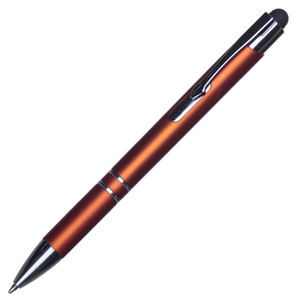 Ручка-стилус, коричневий металік