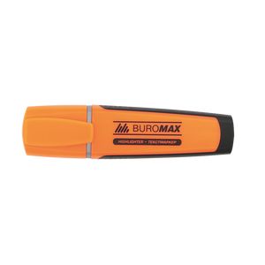 Fluorescent text marker with rubber inserts, orange