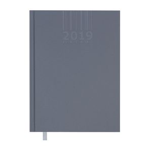 Agenda daté 2019 BRILLIANT, A5, 336 pages, gris