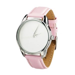 Uhr „Minimalism“ (Armband puderrosa, silber) + zusätzliches Armband (4600162)