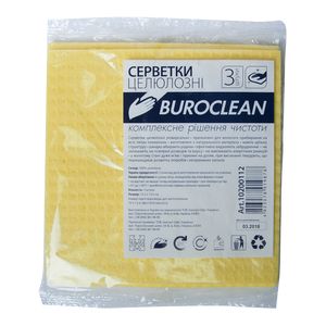 Cellulose moisture-absorbing napkins Buroclean 15.5x15.5, 3 pcs/pack