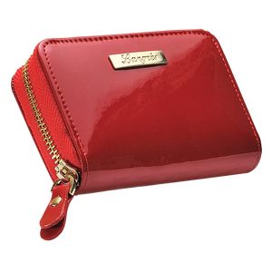 Case for plastic cards “Glaze”, red