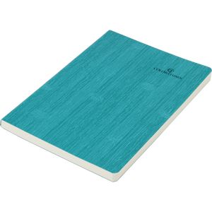 Business notebook COLOR TUNES A5, 96 sheets, line, artificial leather cover, turquoise