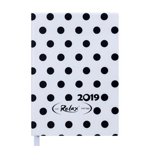 Diary dated 2019 RELAX, A6, 336 pages, white