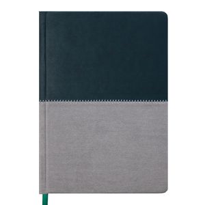 Agenda daté 2019 QUATTRO, A5, 336 pages, gris + vert foncé