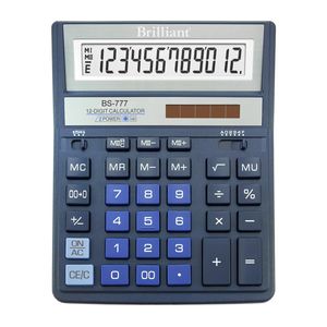 Calcolatrice Brilliant BS-777ВL, 12 cifre, blu
