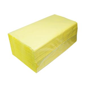 Zellulosetücher V-förmig, 160 Stück, 2 Blatt, gelb