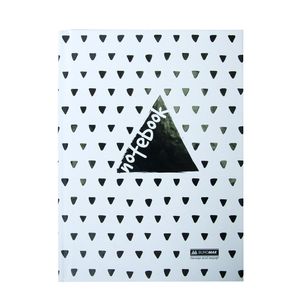 Notebook INTENSO, A-5, 96 sheets, checkered, TV. cardboard cover, white