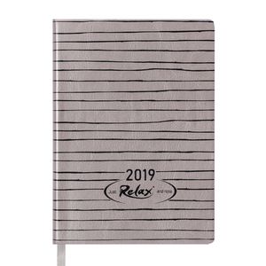 Diary dated 2019 RELAX, A6, 336 pages, gold
