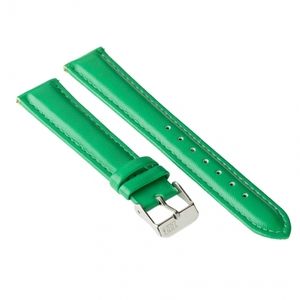 Watch strap ZIZ (emerald green, silver) (4700065)