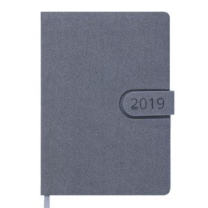 Tagebuch vom Jahr 2019 SOLAR, A5, 336 Seiten. grau