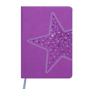Diary dated 2019 STELLA, A5, 336 pages, purple