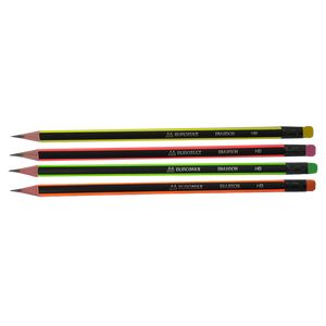 Graphite pencil NEON HB triangular, black-neon