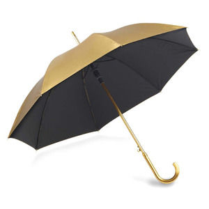 Paraguas de caña, dorado.
