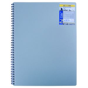 Cuaderno con resorte CLASSIC, A6, 80 hojas, cuadros, gris
