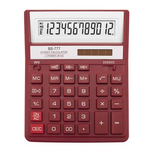 Calculatrice Brilliant BS-777RD, 12 chiffres, rouge