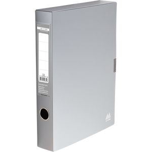 Folder box for documents with Velcro, gray