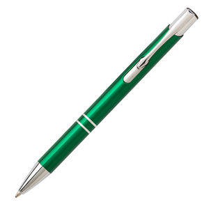 Ручка металева, кулькова, зелена