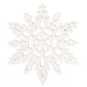 Copo de nieve decorativo (juego de 4 piezas)