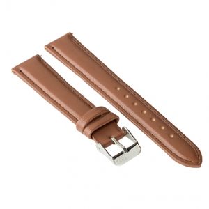 Watch strap ZIZ (coffee - chocolate, silver) (4700056)