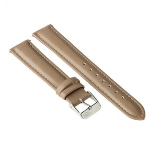 Watch strap ZIZ (gray - brown, silver) (4700057)