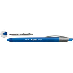 Gel pen DRY GEL, 0.7mm, display 25pcs, blue