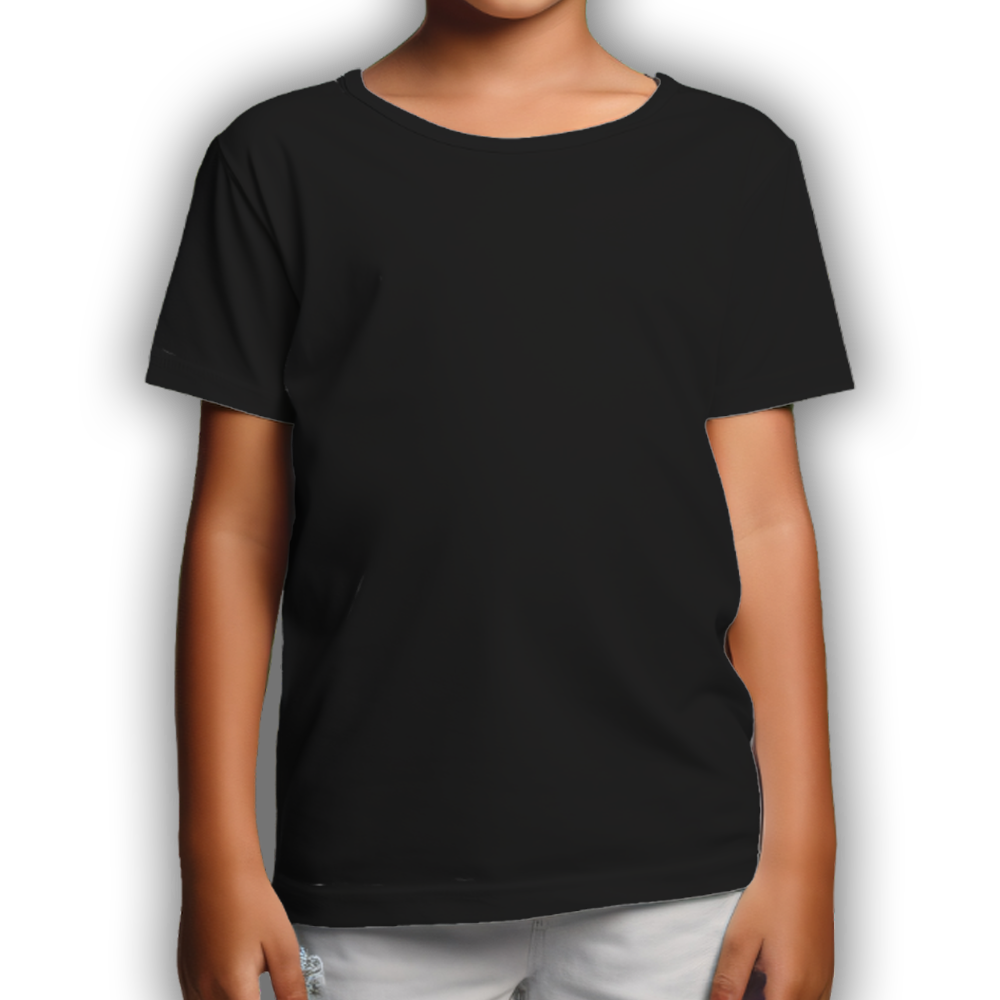 T-shirt enfant "Virshoyidi", noir, 12-14 ans
