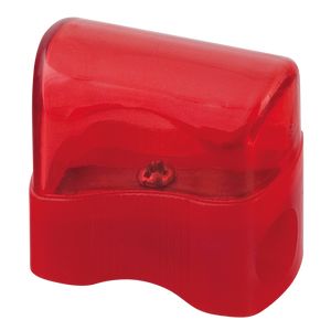 Sharpener with container, plastic body
