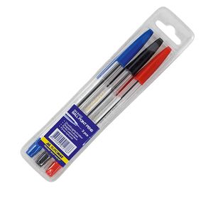 Set of 3 JOBMAX ballpoint pens, Corvina type, 3 colors