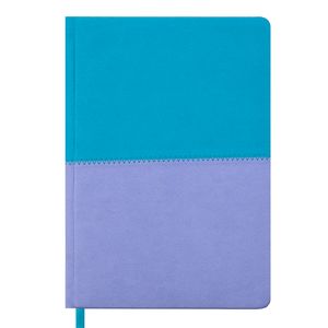 Diary dated 2019 QUATTRO, A5, 336 pages. turquoise + lavender