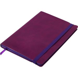 Business notebook BRIEF A5, 96 sheets, line, artificial leather cover, Marsala