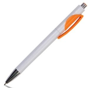 Bolígrafo NELLA con clip de color.