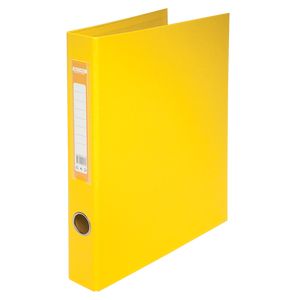 Folder with 2 rings A4 BUROMAX, end width 40 mm, yellow