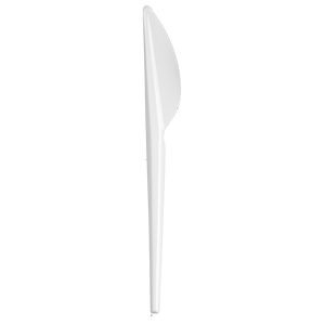 Disposable knife, white, 2.1 g, 100 pcs.