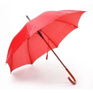 Cane umbrella, red