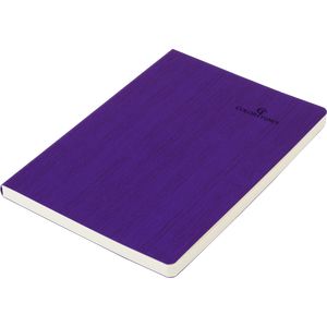 Carnet d'affaires COLOR TUNES A5, 96 feuilles, trait, couverture en similicuir, violet