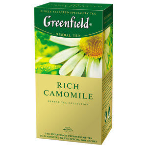Herbata ziołowa BOGATA RUMIANKOWA 1,5gx25szt., "Greenfield", opakowanie