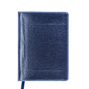 Tagebuch undatiert METALLIC, A6, blau