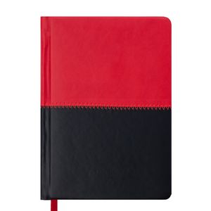 Щоденник недатований QUATTRO, A6, червоний + чорний