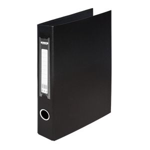 Folder with 2 rings A4 BUROMAX, end width 30 mm, black