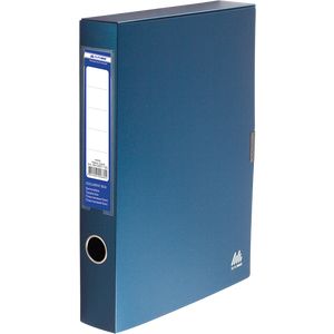 Folder box for documents with Velcro, dark blue