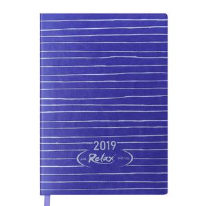 Diary dated 2019 RELAX, A5, 336 pages, purple