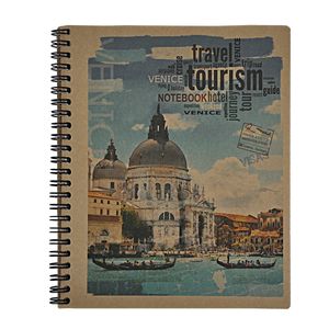 Spring notebook KRAFT, A5, 80 sheets