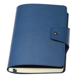Cuaderno azul 'Sirio' A5 (Línea Marfil)