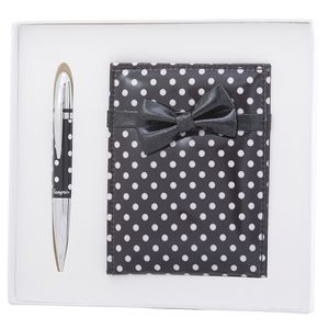 Set de regalo "Monro": bolígrafo + espejo, negro