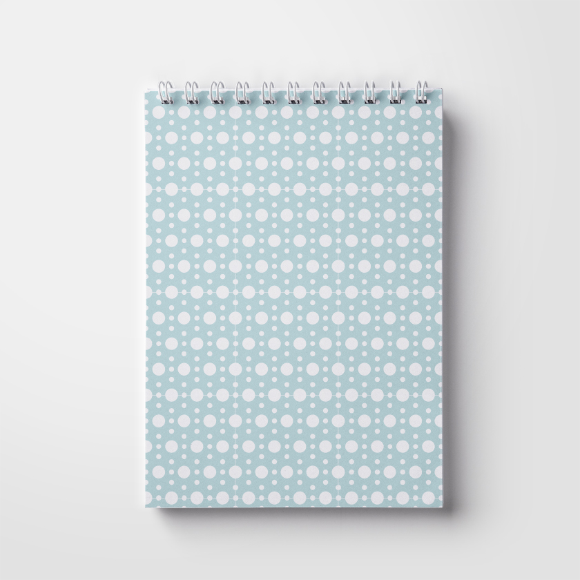 Notebook A5, 50 pages; on a spring. Women's pattern (WL 04.21-16-8-4)