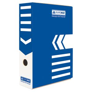 Boîte pour archivage de documents 80 mm, BUROMAX, bleue
