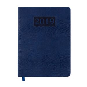 Kalendarz z datą 2019 AMAZONIA, A5, kolor niebieski